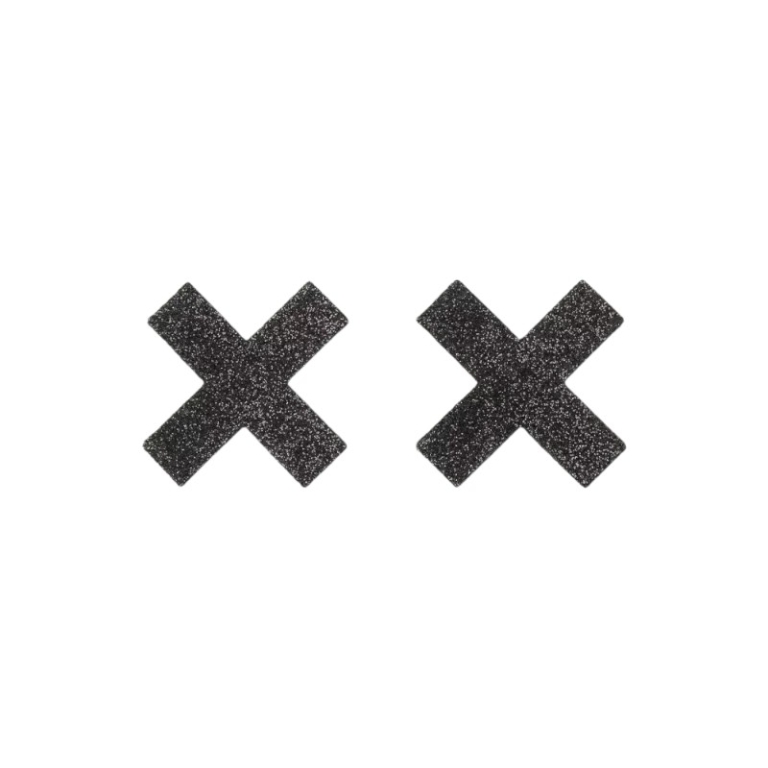 Błyszczące naklejki na sutki XX