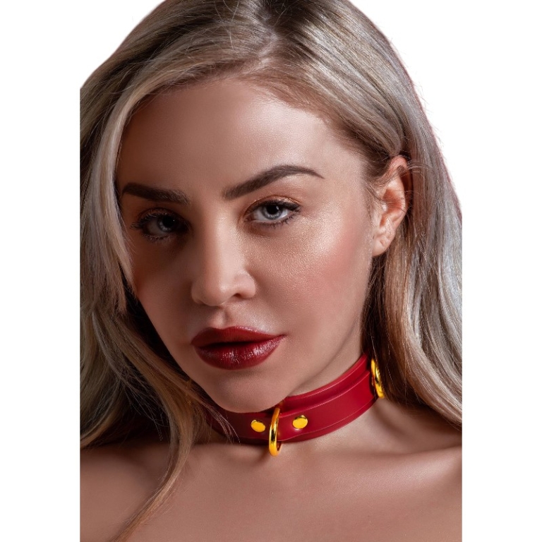 O-RING Choker czerwony