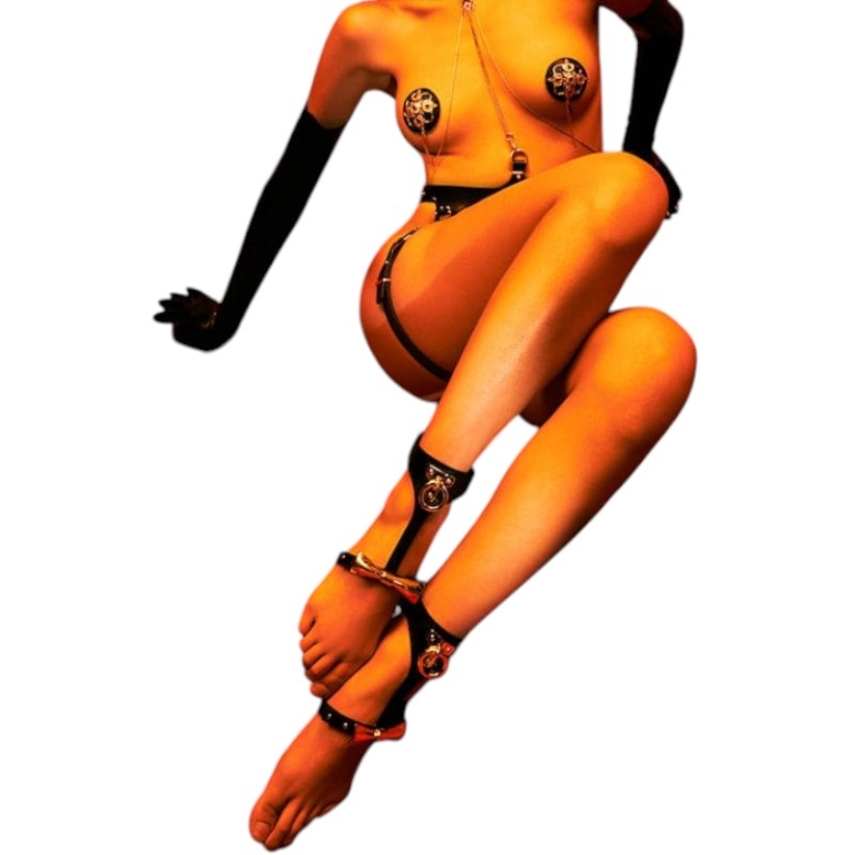 UPKO Skórzane ozdoby na stopy