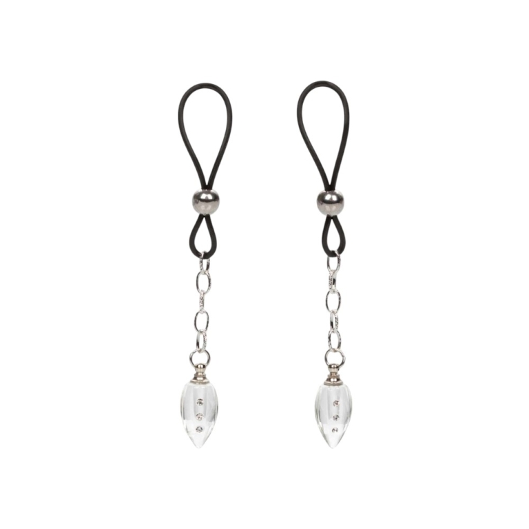 Zaciski na sutki z kryształkiem