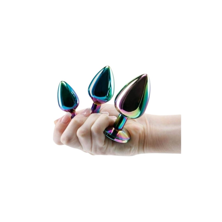 Zestaw tęczowych korków analnych