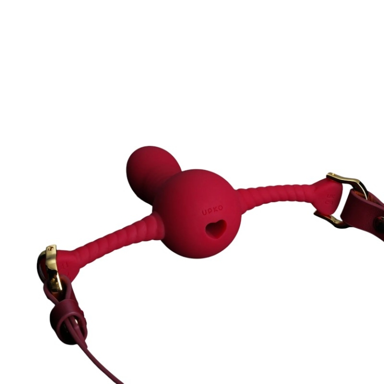UPKO Desire for Mouth Bondage – czerwony gag w kształcie dilda