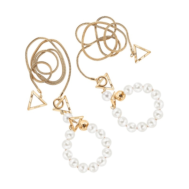 UPKO „Moist Eyes” biała perłowa bransoletka na kostkę