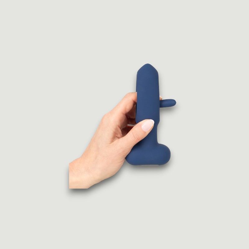 Wibrujący korek analny z języczkiem