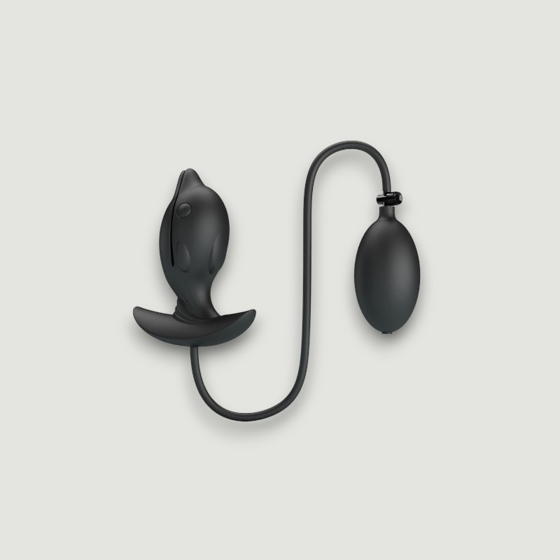 Pompowany korek analny Rozkoszny Delfinek