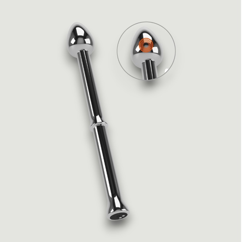 Metalowy wibrujący stymulator prostaty