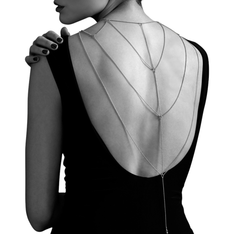 Bijoux złoty łańcuszek na plecy i dekolt Magnifique