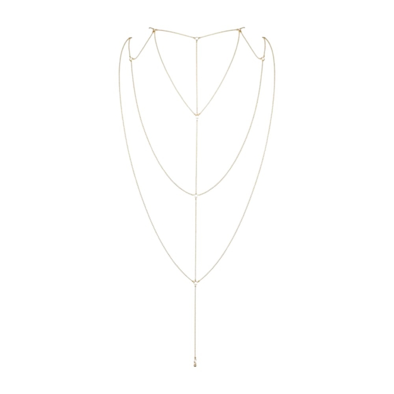 Bijoux złoty łańcuszek na plecy i dekolt Magnifique