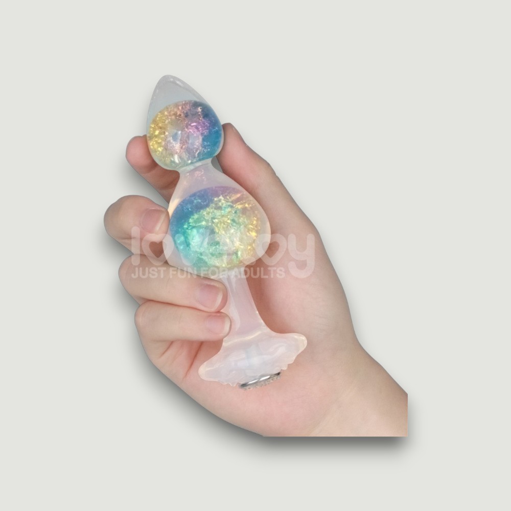 Korek analny z efektem szklanych kul