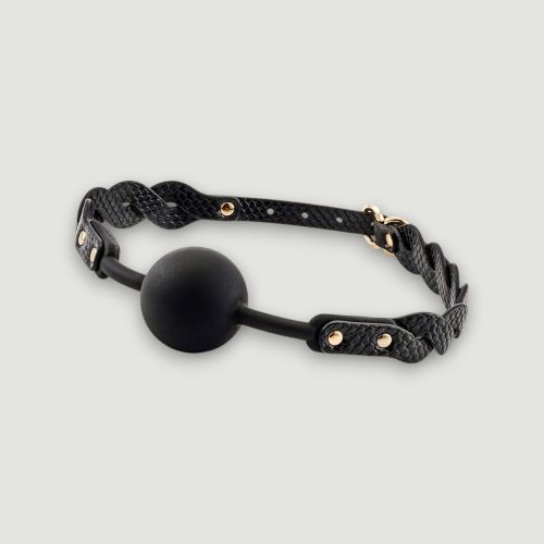 Elegancki knebel z plecionymi paseczkami