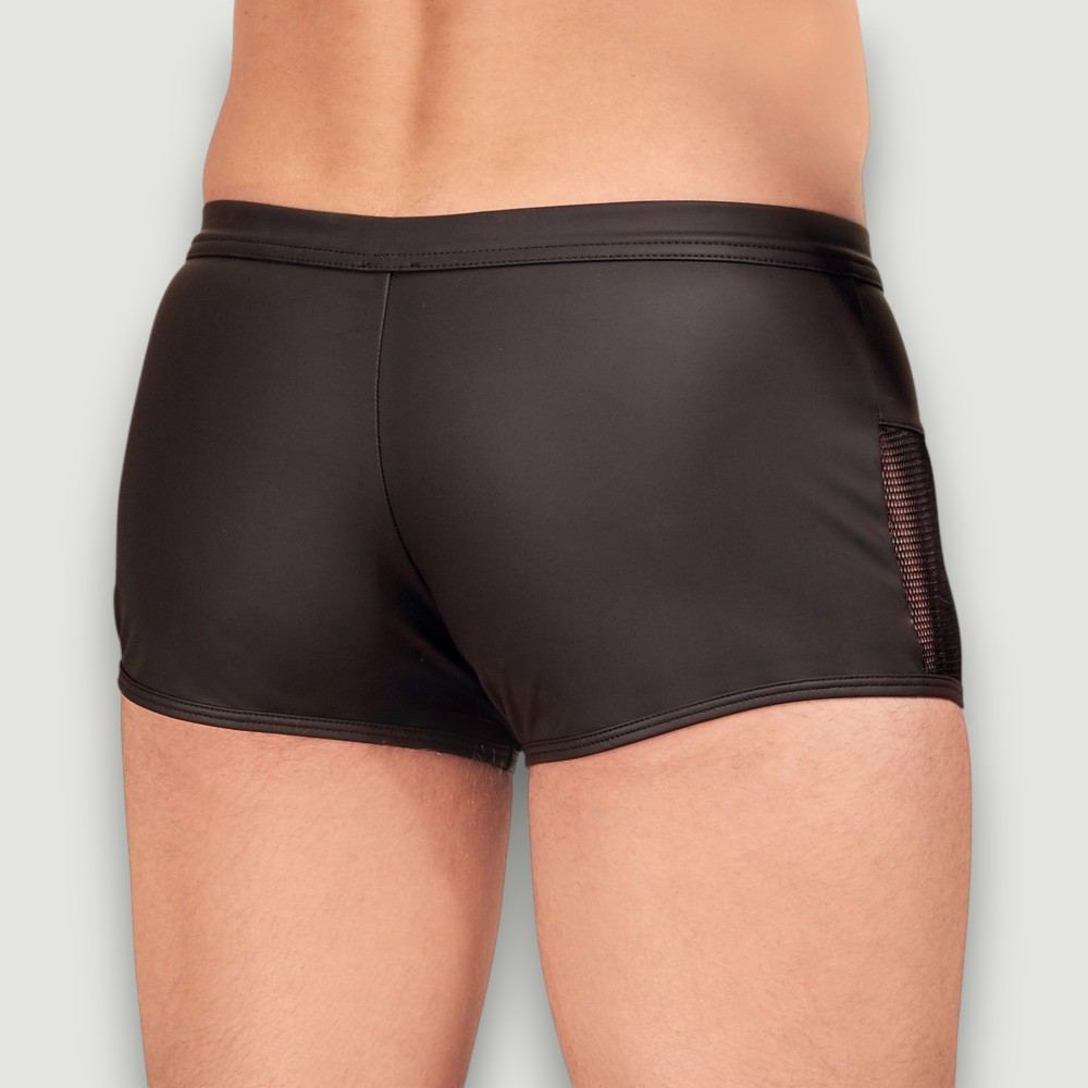 Męskie bokserki z siateczkowymi wstawkami i zamkiem