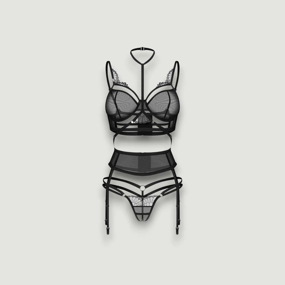 Otwarty komplet 3-częściowy Premisis Black