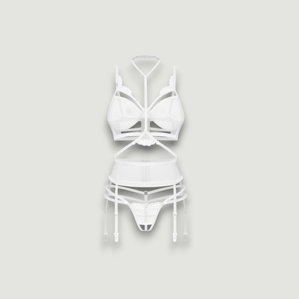 Otwarty komplet 3-częściowy Premisis White