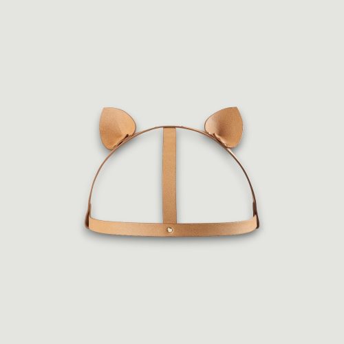 Skórzana opaska z kocimi uszami