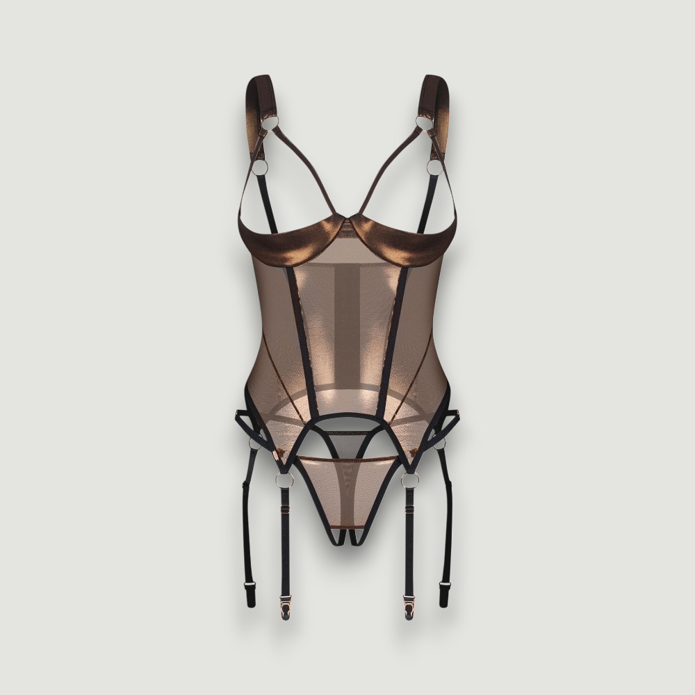 Soranna gorset i otwarte stringi