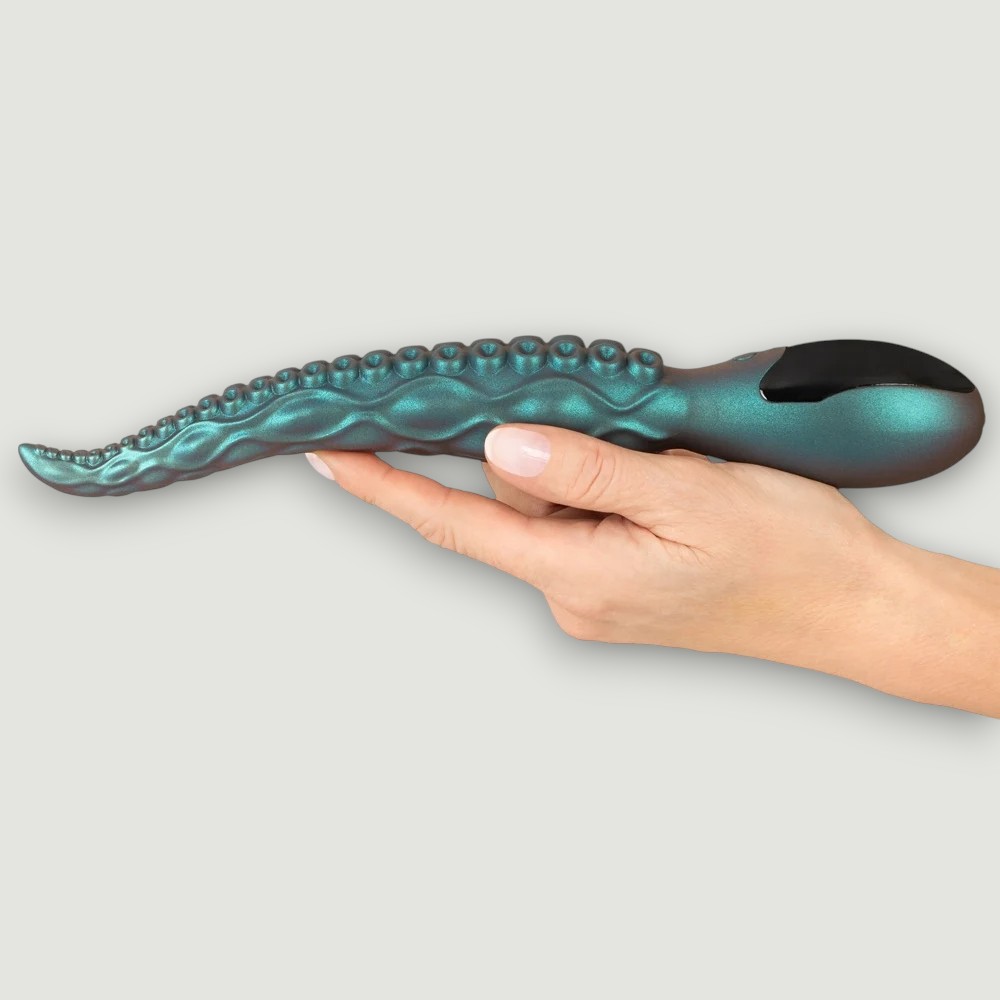 Wibrator w kształcie macki z miękkiego silikonu