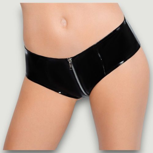 Winylowe majtki z zamkiem