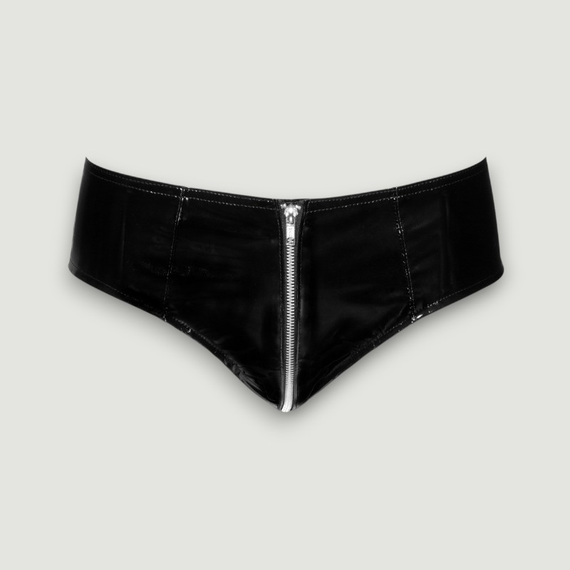 Winylowe majtki z zamkiem