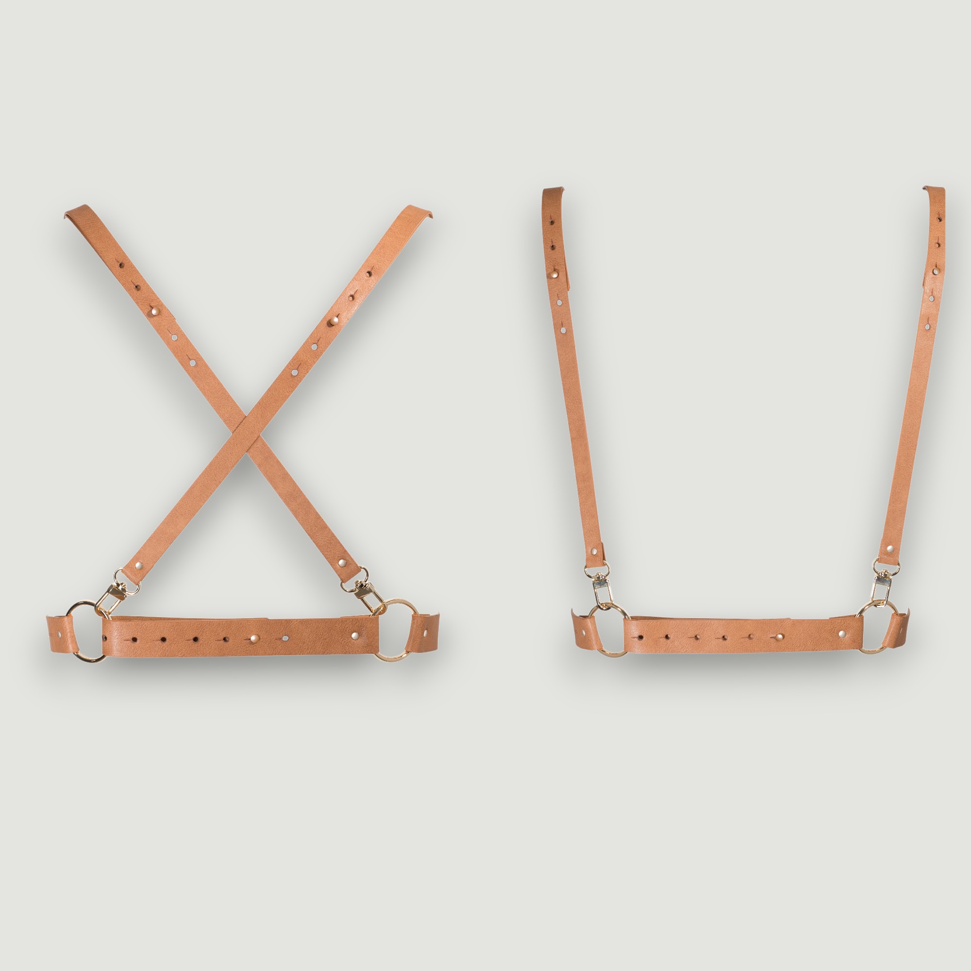 X-harness z regulowanymi paskami