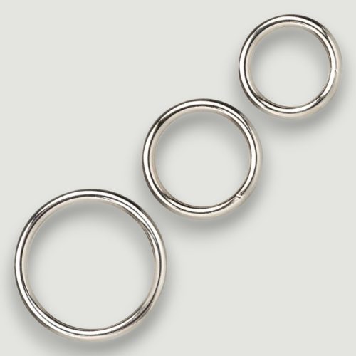 Zestaw 3 metalowych pierścieni erekcyjnych