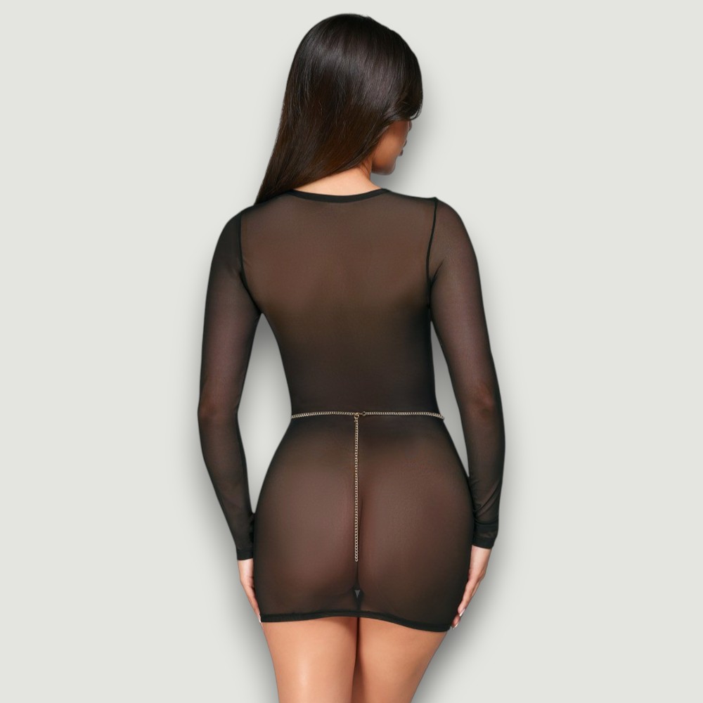 Złoty łańcuszek na biodra z cyrkoniami