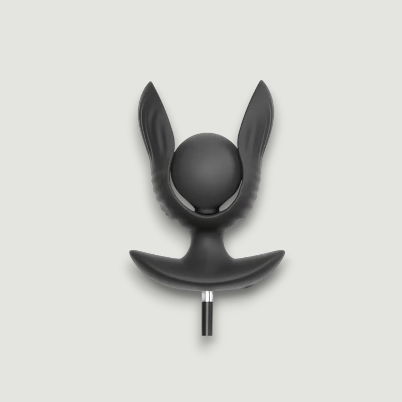 Pompowany korek analny z wibracjami