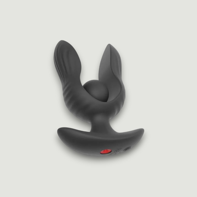 Pompowany korek analny z wibracjami