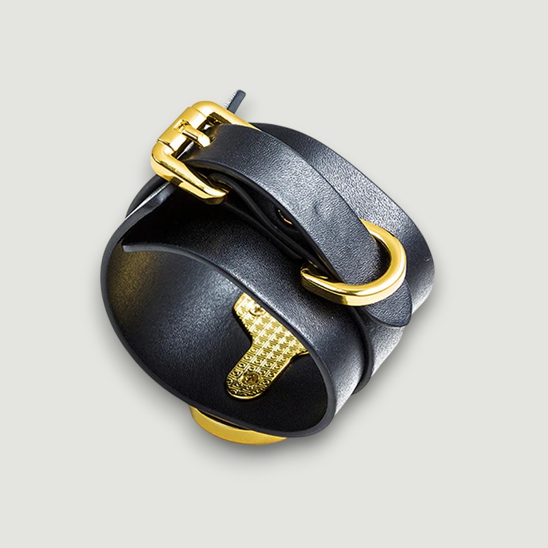 UPKO duże skórzane kajdanki na kostki