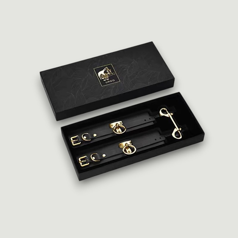 UPKO duże skórzane kajdanki na kostki