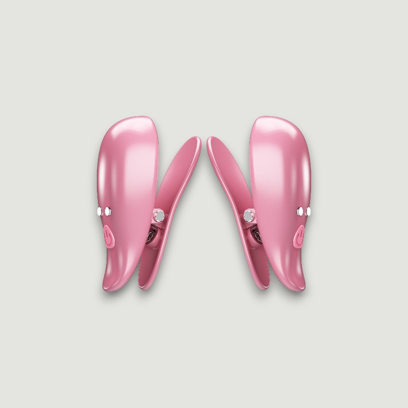 Wibrujące klamerki na sutki z pilotem