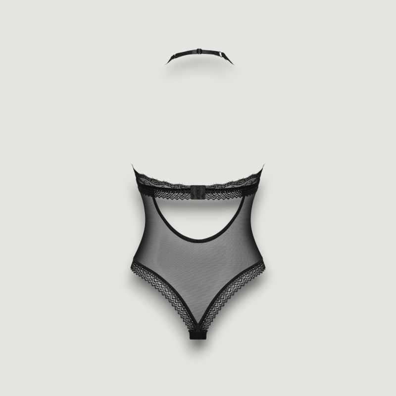 Zmysłowe body z koronką i odsłoniętymi plecami