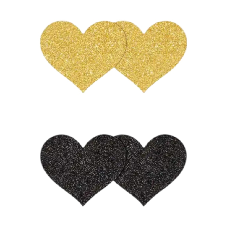 Naklejki Na Sutki W Kształcie Serduszek Z Brokatem