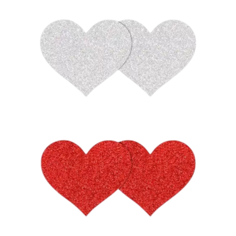 Naklejki Na Sutki W Kształcie Serduszek Z Brokatem