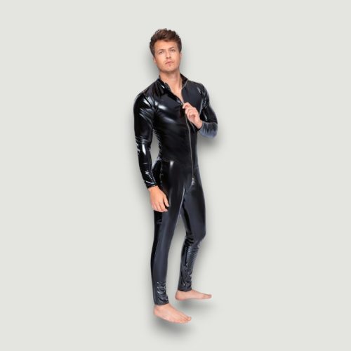 Męski lakierowany kombinezon