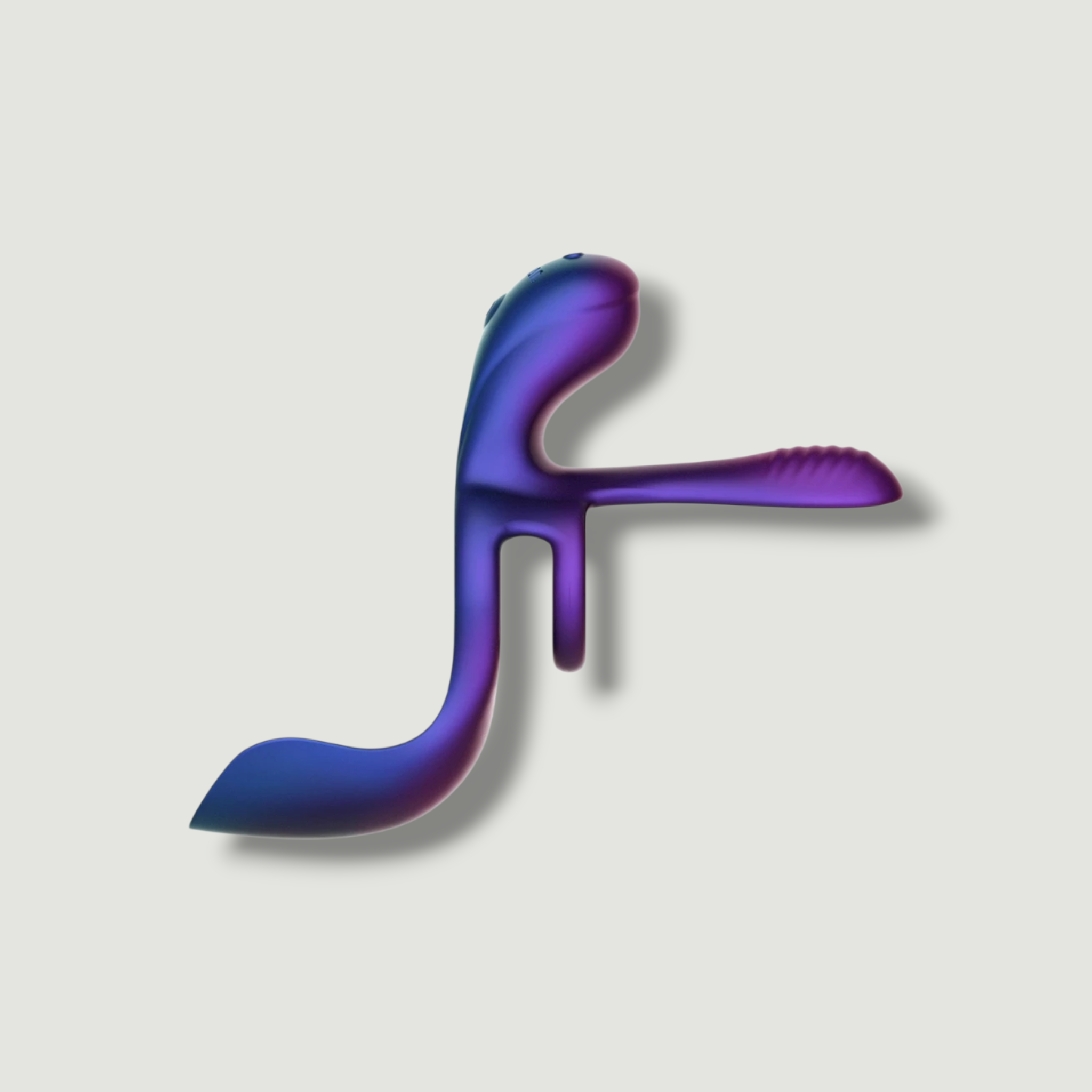 Ring z wypustką i masażerem jąder