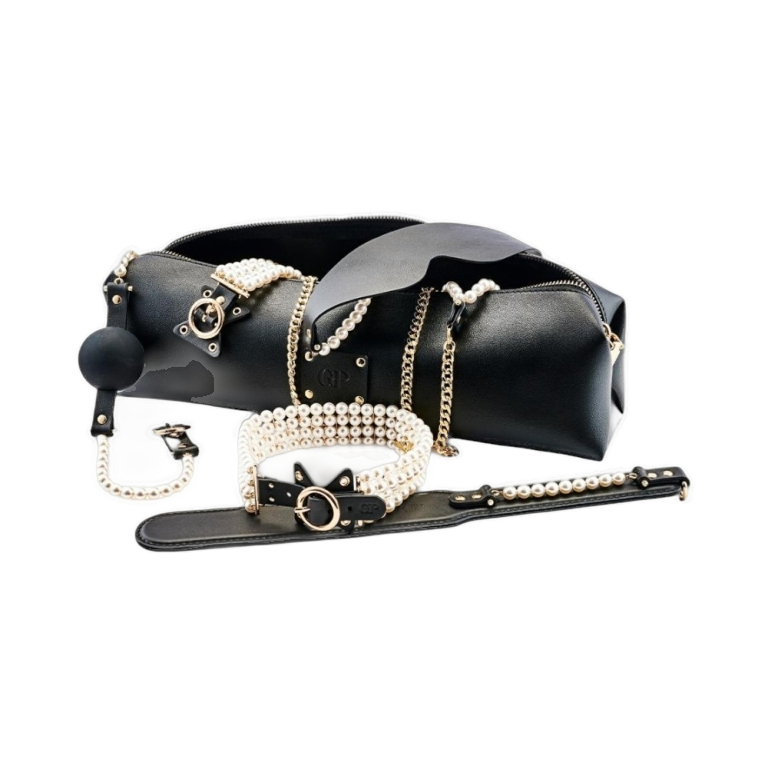 7 elementowy luksusowy zestaw bondage z perełkami