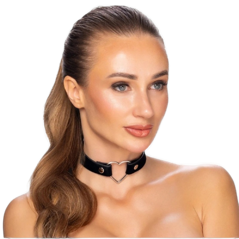 Choker z sercem