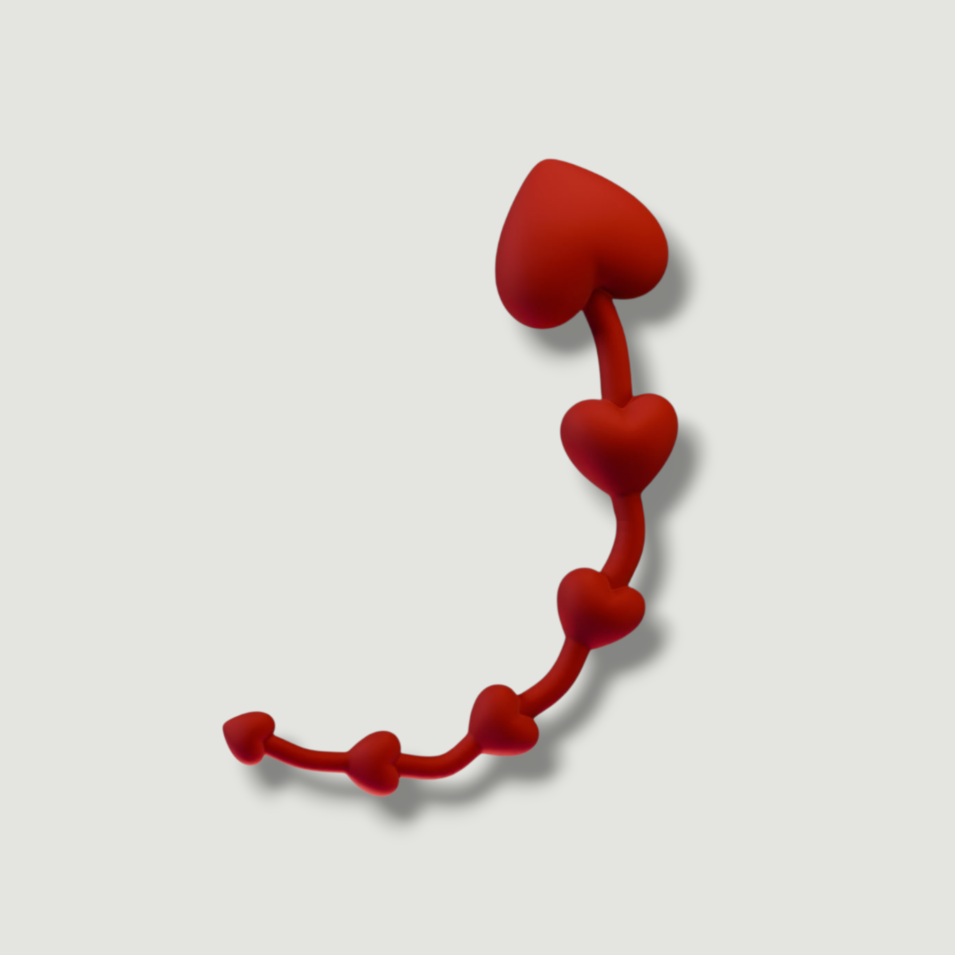 UPKO Heart anal beads