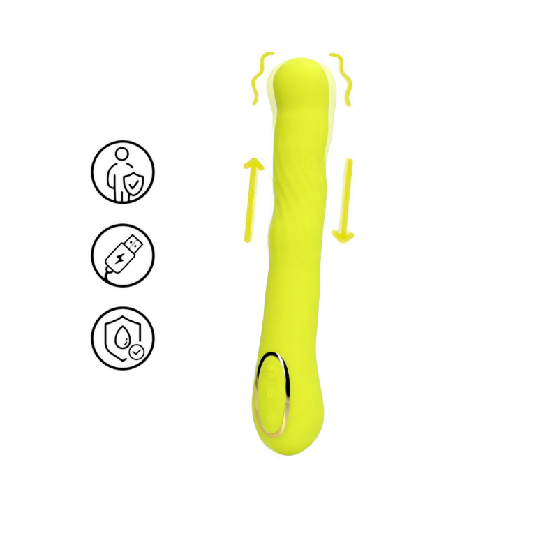 Wibrator falujący limonka