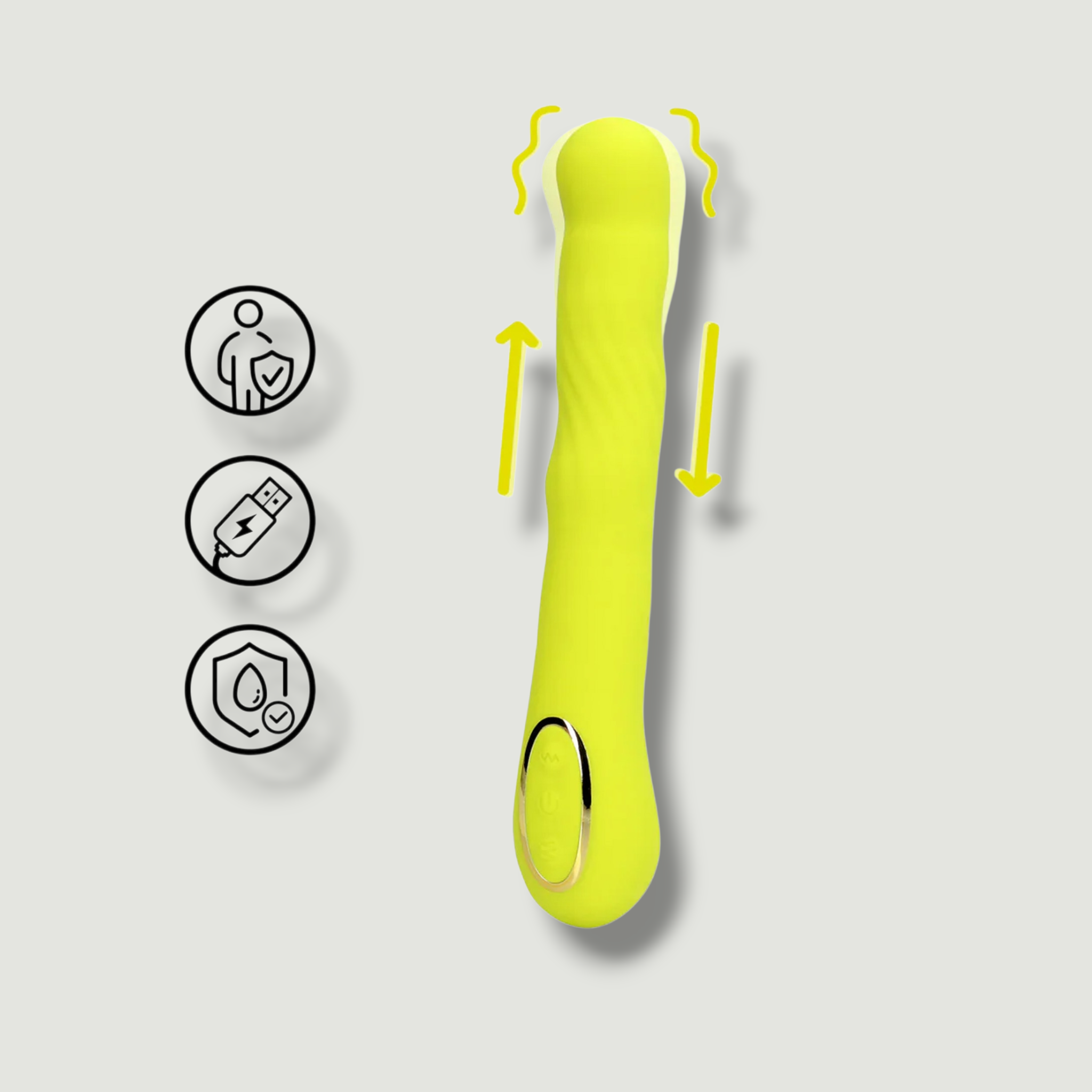 Wibrator falujący limonka