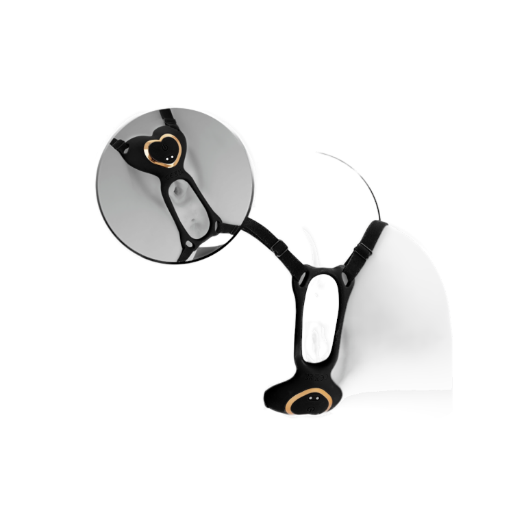 Masażer łechtaczki na paskach