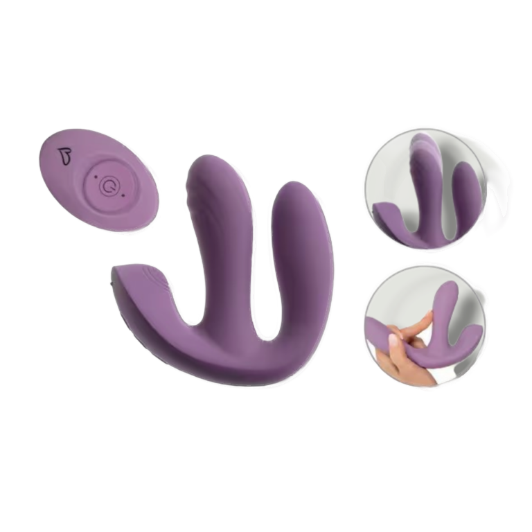 Wibrator do potrójnej stymulacji na pilota