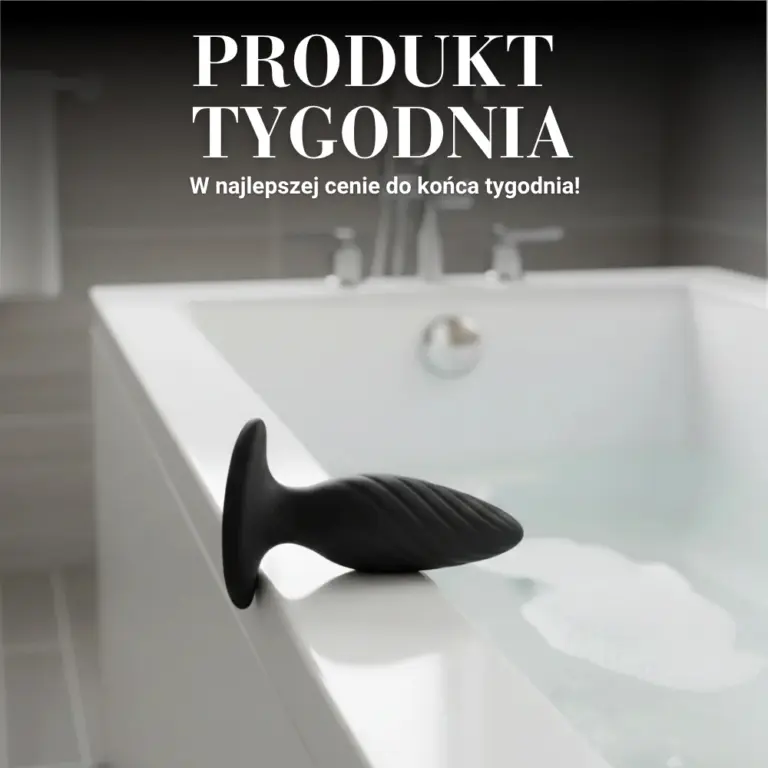 Korek analny leży na wannie