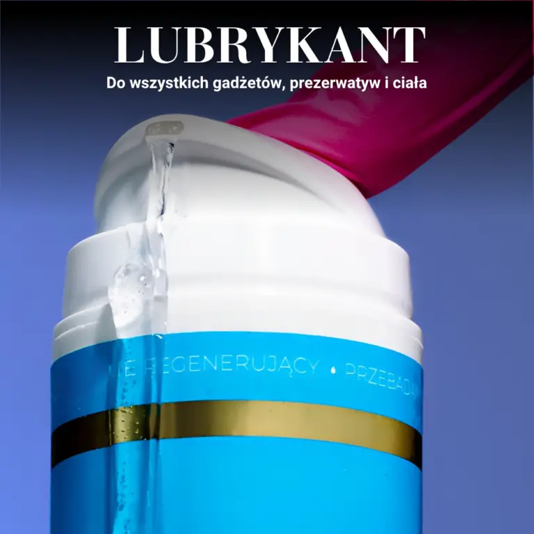 Wodny lubrykant płynący z opakowania