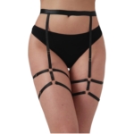 Pas do Pończoch Strappy Blushing Black